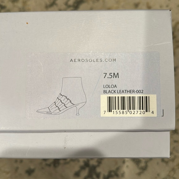 Aerosoles Black Kitten Heel Boots Style Loloa - Picture 1 of 5